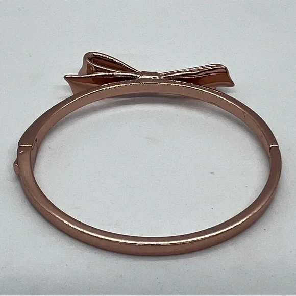 kate spade rose gold bow bangle bracelet - Picture 5 of 10